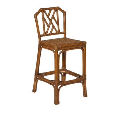 Chippendale Rattan Counter Stool